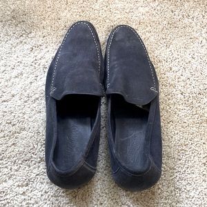Blue Suede Men’s Salvatore Ferragamo Designer Shoes.